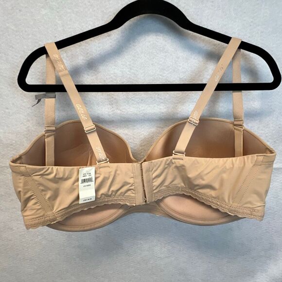 NWT AERIE Convertible Strapless Bra Size 40DD Nude Multiway Padded Underwire - Picture 4 of 10